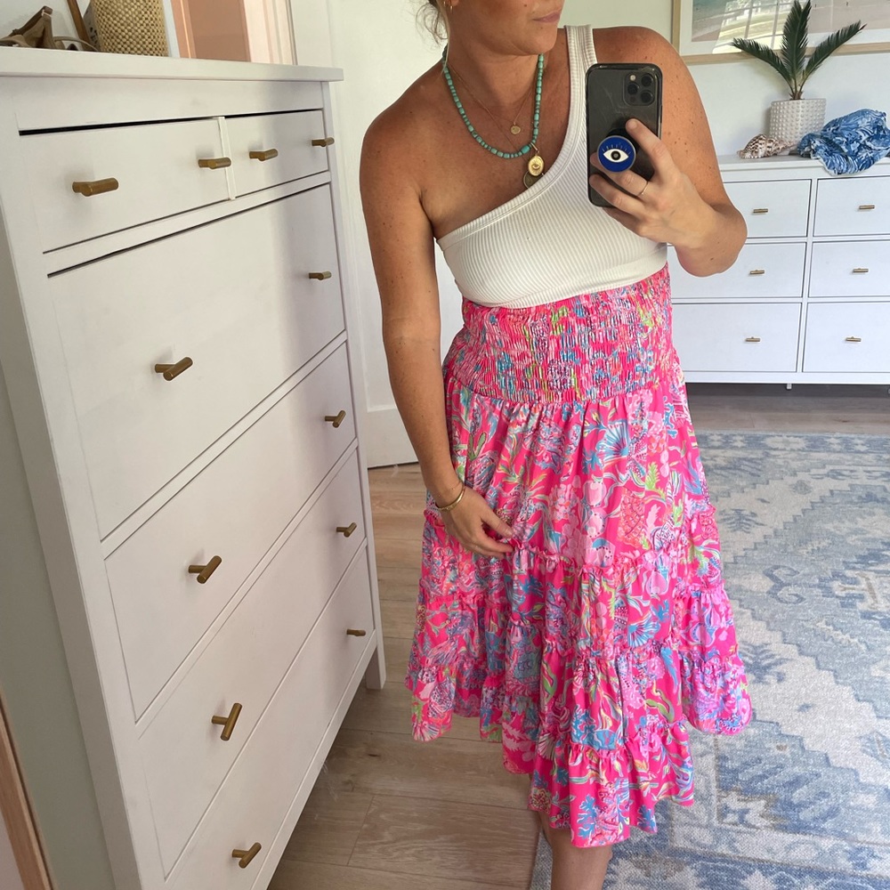 Lilly Pulitzer skirt or tube top dress